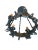 Arts & Crafts Wrought Iron 5 Light European Ceiling Mount Pendant, 1920 For Sale - Image 3 of 4