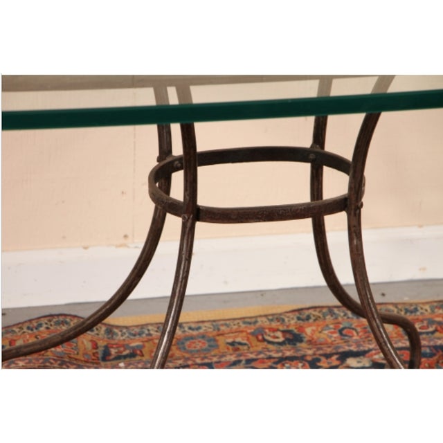 Vintage French Industrial Iron & Glass Bistro Table Chairish