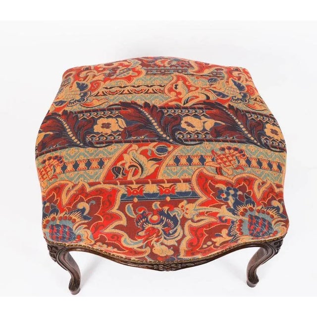 Large French Louis XIV Revival Walnut Ottomans, 19th Century, Set of 2 For Sale - Image 4 of 18