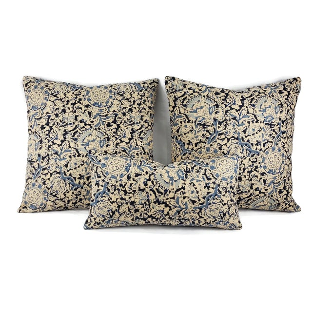 Not Yet Made - Made To Order Ralph Lauren Arjuna Floral in Indigo Lumbar Pillow Cover For Sale - Image 5 of 6
