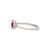 Metal Mozambique Ruby Ring With Natural Diamonds Accents: Solid 14k Gold, Oval 7x5mm For Sale - Image 7 of 10