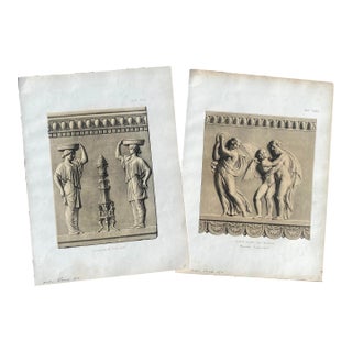 Antique Archtitectural Fragment Prints - a Pair For Sale