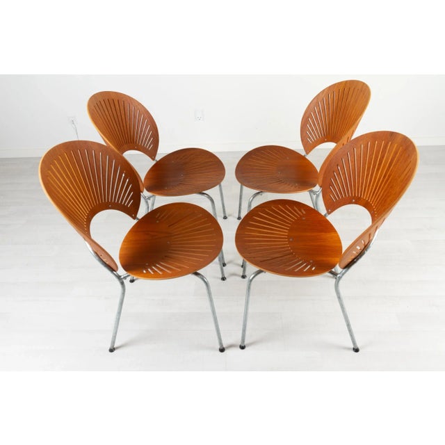 1990s Danish Trinidad Dining Chairs in Teak by Nanna Ditzel 1990s, Set of 4 For Sale - Image 5 of 18