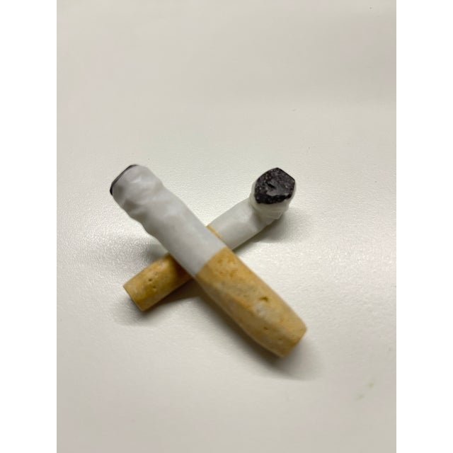 Pop Art Sculptural Hand-Carved Carrara Marble Cigarette Butts, Tuscany, Italy, 1950s, Set of 2 For Sale - Image 10 of 13