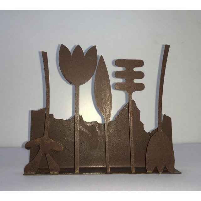 Red Painted Metal Piccolo Eden Sculpture by Annamaria Gelmi, 1980 For Sale - Image 17 of 18