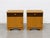 Pair - Mid Century Dutch Modern Nightstands | Art Deco Bedside Tables, C. 1950's For Sale In New York - Image 6 of 11