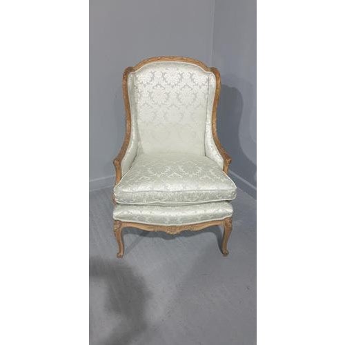 French Winged Armchair For Sale - Image 5 of 18