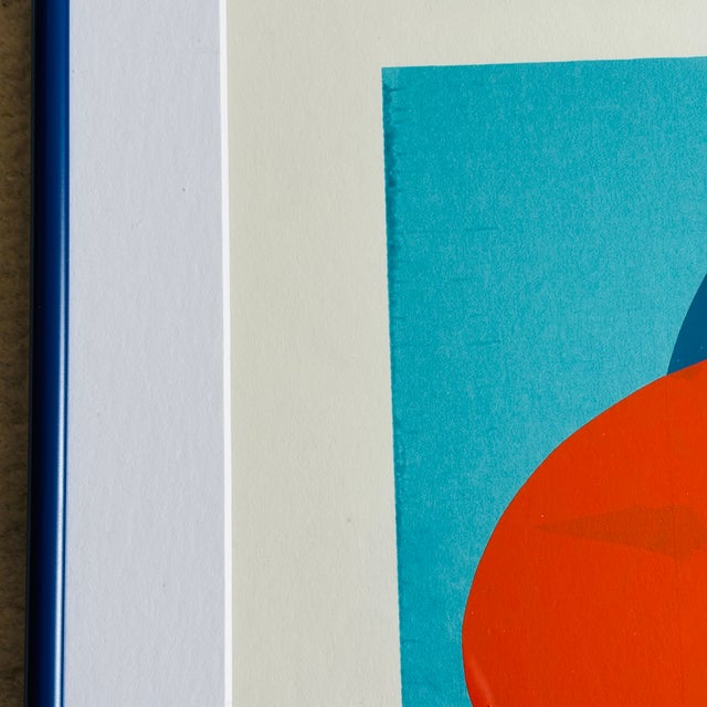 Vintage Geometric Abstract Serigraph by Cabello For Sale - Image 13 of 15