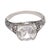 Art Deco 1930s Art Deco Gia 1.59 Carat Diamond Platinum Engagement Ring, Size 5.75 For Sale - Image 3 of 6