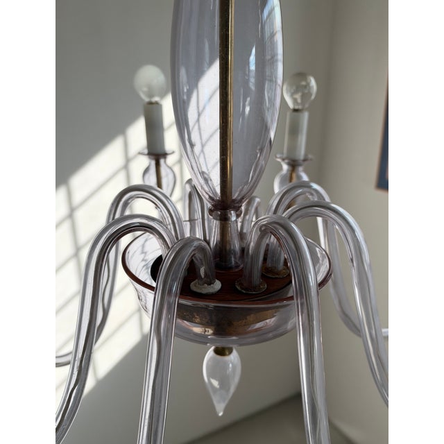 8-Arm Chandelier attributed to Flavio Poli for Seguso, 1960s For Sale - Image 6 of 7
