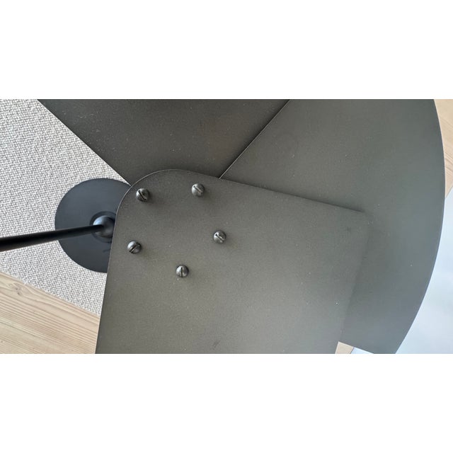 Metal Fan-Shaped Side Tables by Pierre Chareau for Ecart International, 1990, Set of 2 For Sale - Image 7 of 11