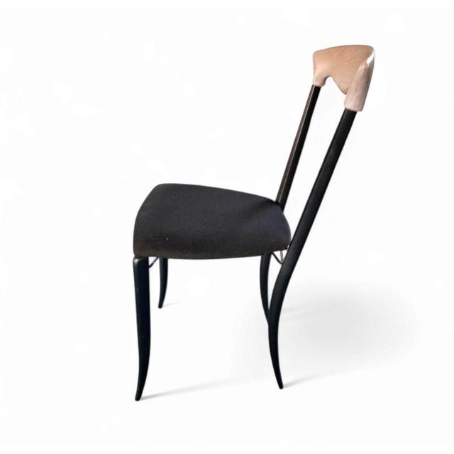 2 x Charme Dining Chair by Fasem is a slender, yet strong masterpiece 1980s Height 85Width 40Depth 40 cm