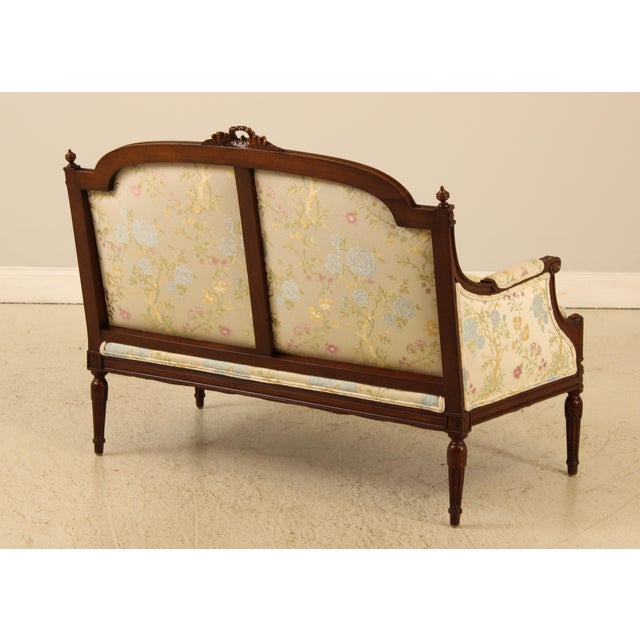 Textile Meyer Gunther French Louis XVI Upholstered Loveseat For Sale - Image 7 of 18