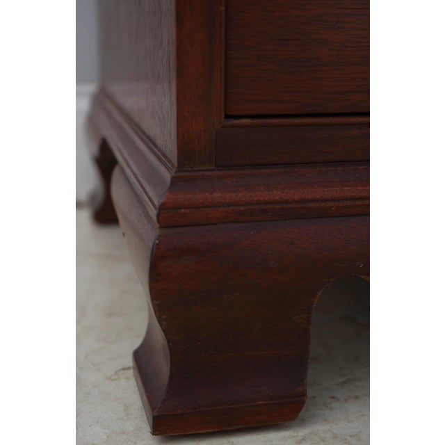 Baker Chippendale Mahogany High Chest of Drawers For Sale - Image 11 of 16