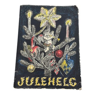 1949 "Julehelg" Norwegian Christmas Annual Illustrated Holiday Book. For Sale
