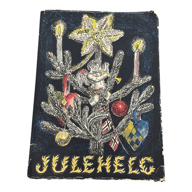 1949 "Julehelg" Norwegian Christmas Annual Illustrated Holiday Book. For Sale