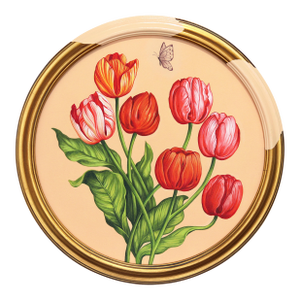 In the Blooming Season I - Framed Botanical Flowers Still Life Acrylic Painting by Carlos Gamez De Francisco