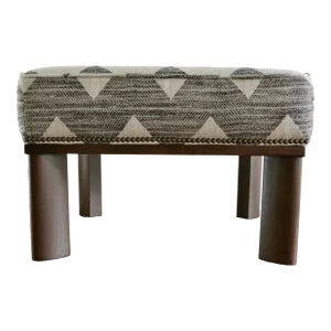 Mid 20th Century John Widdicomb Ottoman in Clarence House Fabric
