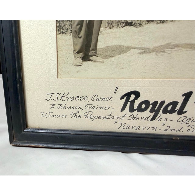 Vintage Original Bert Morgan Royal Ruby Jamaica Horse Racing Jockey Photograph For Sale - Image 12 of 13