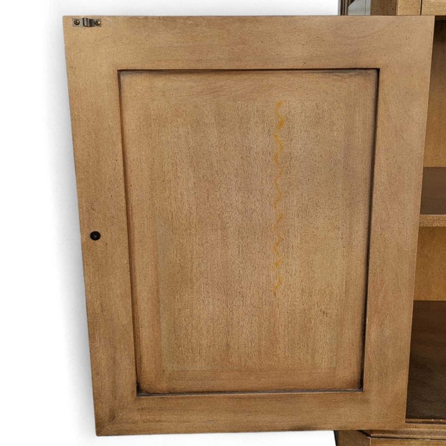 Vintage Buffet Cabinet • Solid Wood Sideboard • 1970s Storage Cabinet • Traditional Credenza • Entryway or Dining Roo... For Sale In Los Angeles - Image 6 of 18