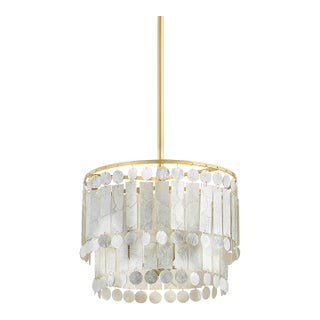 Mitzi Melisa 16 in. 3 Light Pendant in Aged Brass Finish For Sale