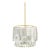 Mitzi Melisa 16 in. 3 Light Pendant in Aged Brass Finish For Sale