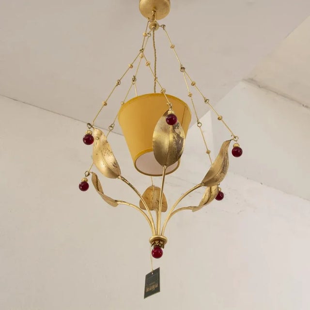 Vintage Italian Suspension Lamp, 1980s For Sale - Image 4 of 12