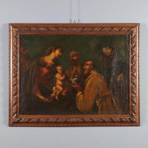 The Three Wise Men, Oil on Canvas, 16th-17th Century, Framed For Sale - Image 12 of 12