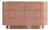 Veyra Chevron Inlay Red Six-Drawer Dresser by House of Jaipur For Sale