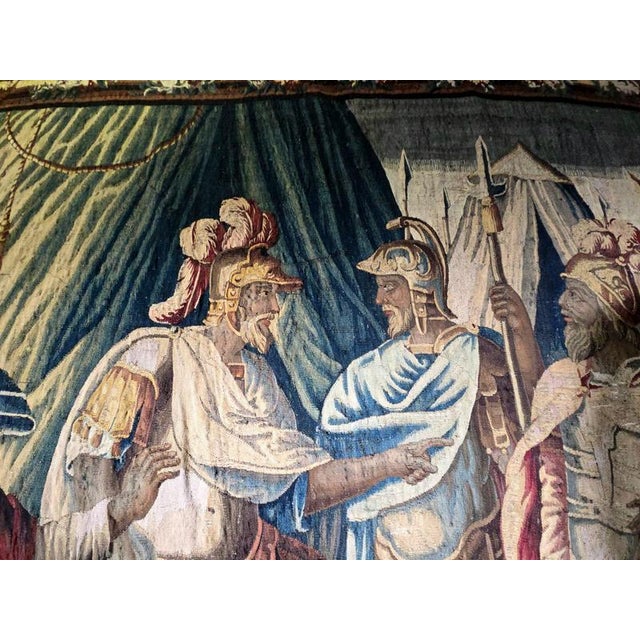 Brown 17th Century French The Family of Darius Before Alexander Tapestry from Aubusson For Sale - Image 8 of 16