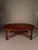 A handsome English-style mahogany Butler’s drop-leaf tray coffee table, crafted with traditional design details and...