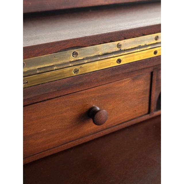Early 20th Century Antique Mahogany Writing Desk, C. 1900 For Sale - Image 15 of 16