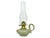 Farmhouse Late 20th Century Handmade Oil Lamp Pottery With Glass Shade by Conti For Sale - Image 3 of 11