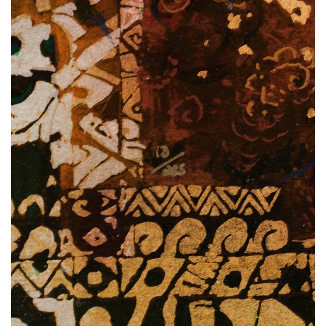 2000 - 2009 2002 Csaba Markus "Pannonia" Artist Hand Signed & Embellished Serigraph Limited Edition 13/225 Framed, Matted and Embellished For Sale - Image 5 of 7