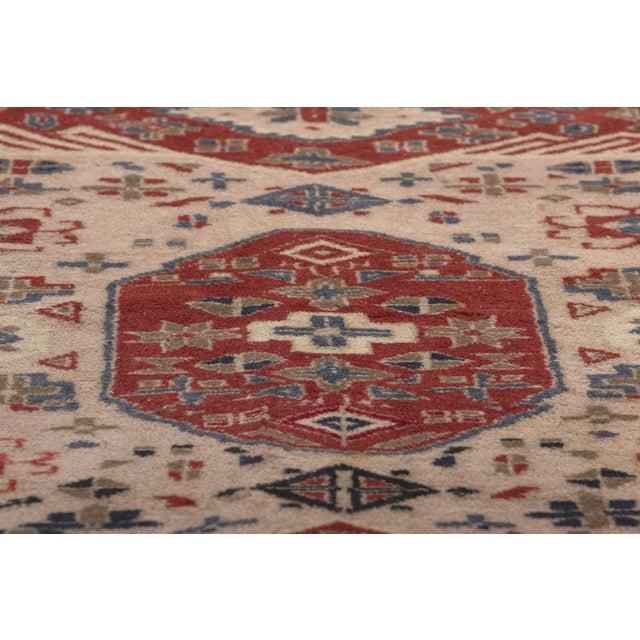 Mid 20th Century Vintage Pakistani Kazak Rug - 04'02 X 06'04 For Sale - Image 5 of 9