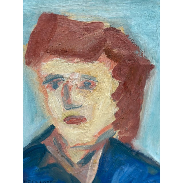 Bengt Delefors, Portrait, 1950s, Oil Painting on Canvas, Framed For Sale - Image 11 of 18