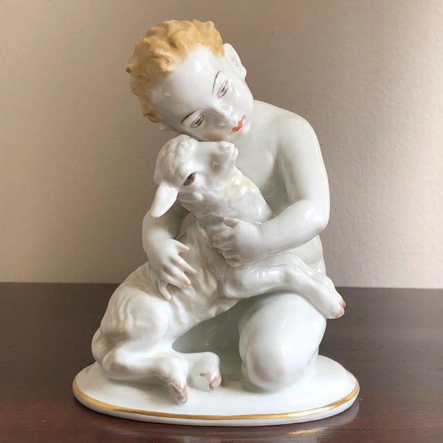 Offering a gorgeous circa 1930 sculptural piece by Karl Himmelstoss for Rosenthal, Germany. Rosenthal was founded in 1879...