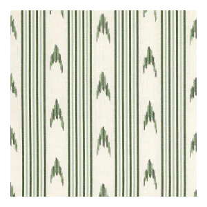 Schumacher x Mark D. Sikes Santa Barbara Ikat Fabric in Leaf Green