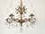 Antique 5 Light Beautiful Bonny Bitty Brass Cut Lead Glass Crystal Chandelier For Sale - Image 11 of 12
