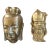 Brass Asian Masks - A Pair For Sale