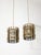 Vintage Italian Brass Cage Pendant Lamps, 1970s, Set of 2 For Sale - Image 11 of 15