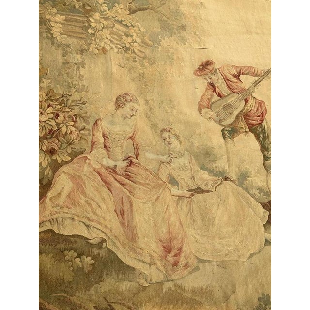 Antique French Aubusson Tapestry, 1890s For Sale - Image 3 of 14