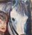 Black French School, Portrait of a Woman and Her Horse, 1988, Oil on Board, Framed For Sale - Image 8 of 18