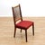 1960s Set of Six Danish Modern Dining Chairs in Teak & Red For Sale - Image 11 of 11