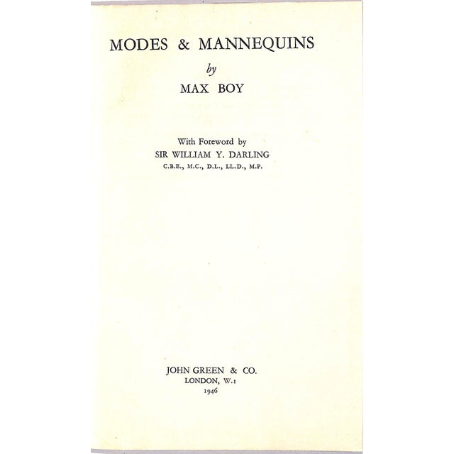 Traditional "Modes and Mannequins" 1946 "Max Boy" For Sale - Image 3 of 7