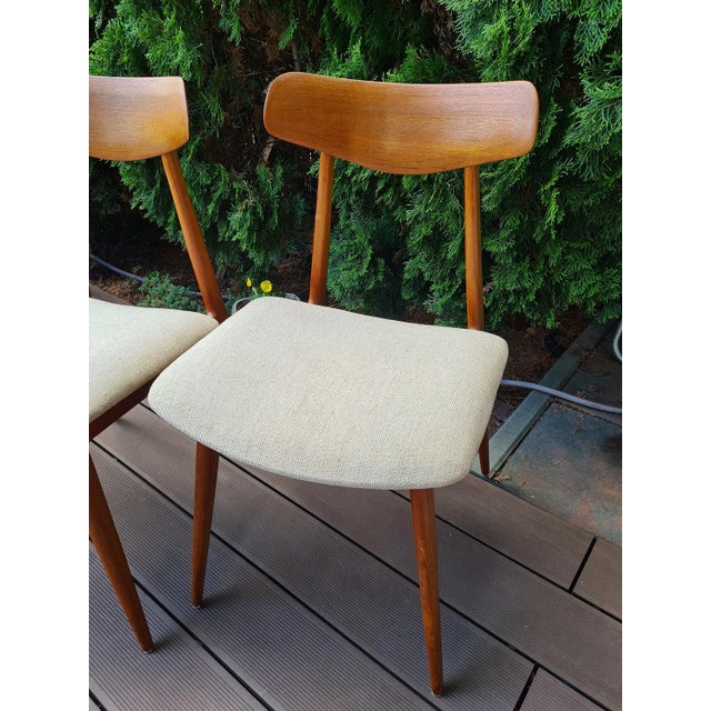 Vintage Habeo Model Chairs in Teak, Germany, 1950s, Set of 4 For Sale - Image 4 of 17
