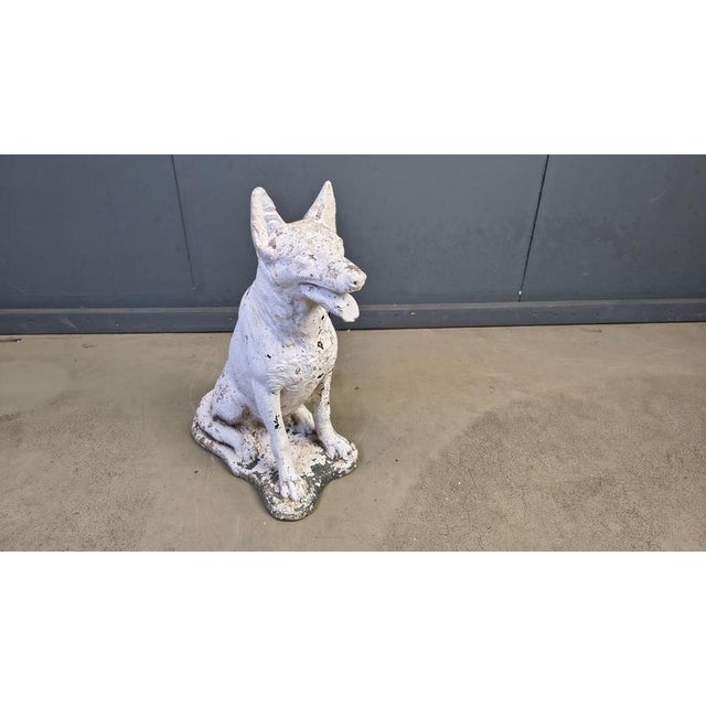 Vintage Concrete Guard Dog Sculpture, 1960s For Sale - Image 14 of 15