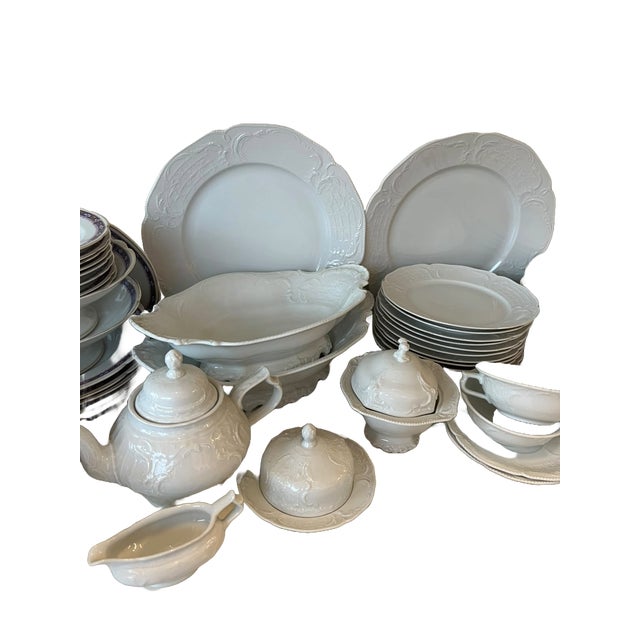 Ceramic White Sanssouci Dinner Set from Rosenthal, Germany, Set of 113 For Sale - Image 7 of 7