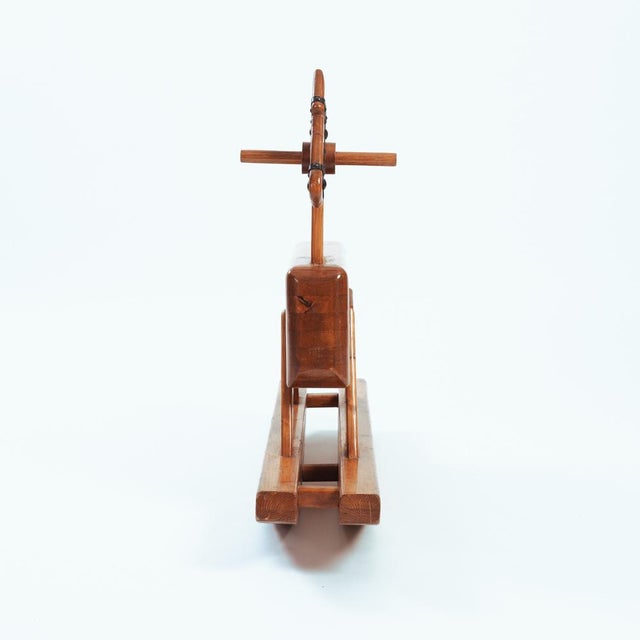 1960s Large Vintage Dutch Rocking Horse in Pine, 1960s For Sale - Image 5 of 16