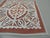 Burnt Orange and Grey Petite Indian Cutout Square Pillow pocket closure No insert Size: 16"H x 16"W